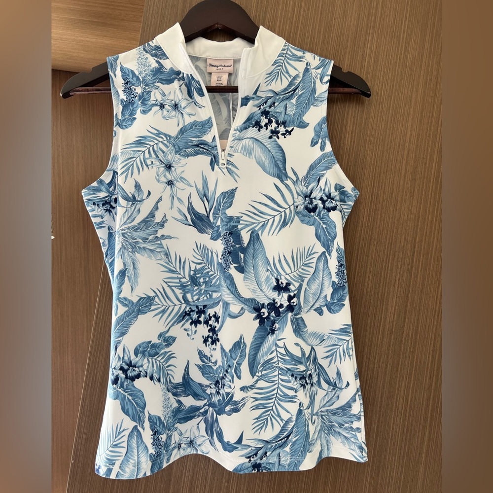 NWT Tommy Bahama Golf Quarterzip Tank (S)